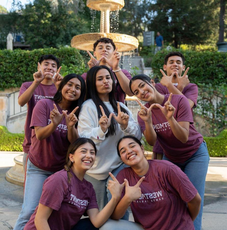 PEAC Students at Presidents Patio